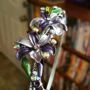 Flower metal headband